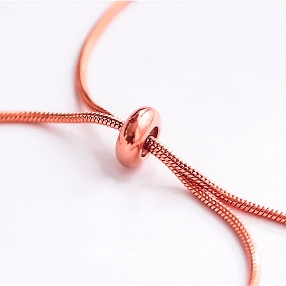 🔵𝟲𝟱%𝗢𝗙𝗙 𝗯𝘂𝗻𝗱𝗹𝗲𝘀 𝟯+🔵 NEW Adjustable Stainless Steel Lariat Necklace - Picture 5 of 15